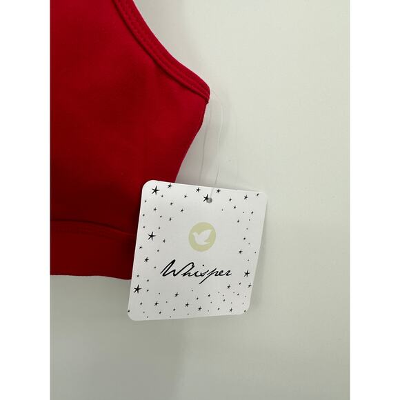 Whisper Berry Stretch Stylish Slit Back Sports Bra Women's Size Medium NWT - Picture 4 of 7